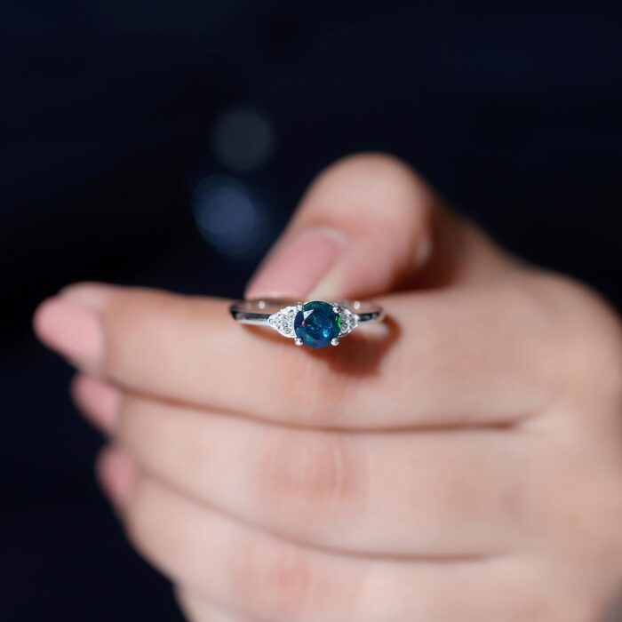 1746997500 real black opal 6 mm round engagement ring aaa quality opal diamond solitaire ring ideal for gift.jpg