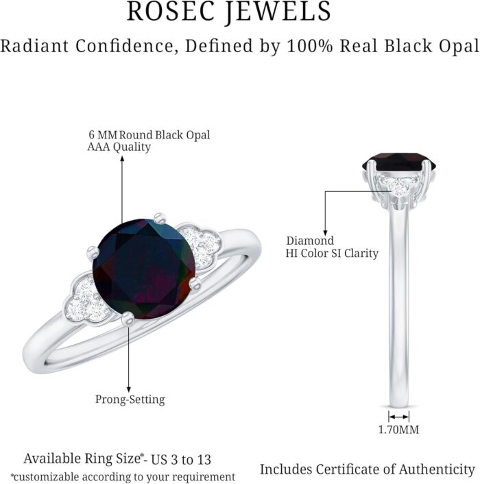 1746997502 real black opal 6 mm round engagement ring aaa quality opal diamond solitaire ring ideal for gift.jpg