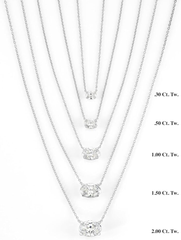 1747005156 igi certified 13 to 3 carat oval lab grown diamond horizontal solitaire pendant necklace for women i 14k gold necklace g h vs1 vs2 cttw 16 to 18 inch long adjustable chain.jpg