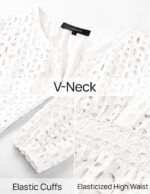 1747005637 zesica womens 2025 long sleeve mini dress spring v neck hollow out eyelet embroidery ruffle a line swing short dresses.jpg