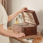 1747009166 chosin black walnut wooden jewelry box for women 3 level multi functional drawer wood organizer box with mirror for watch necklace ring earring storage mothers day gifts.jpg