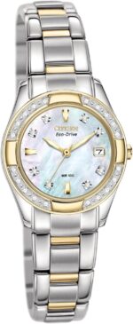 1747017216 citizen womens eco drive dress classic diamond watch in two tone stainless steel mother of pearl dial model ew1824 57d.jpg