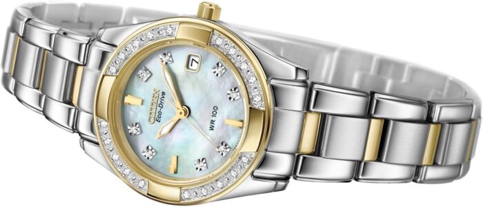 1747017217 citizen womens eco drive dress classic diamond watch in two tone stainless steel mother of pearl dial model ew1824 57d.jpg