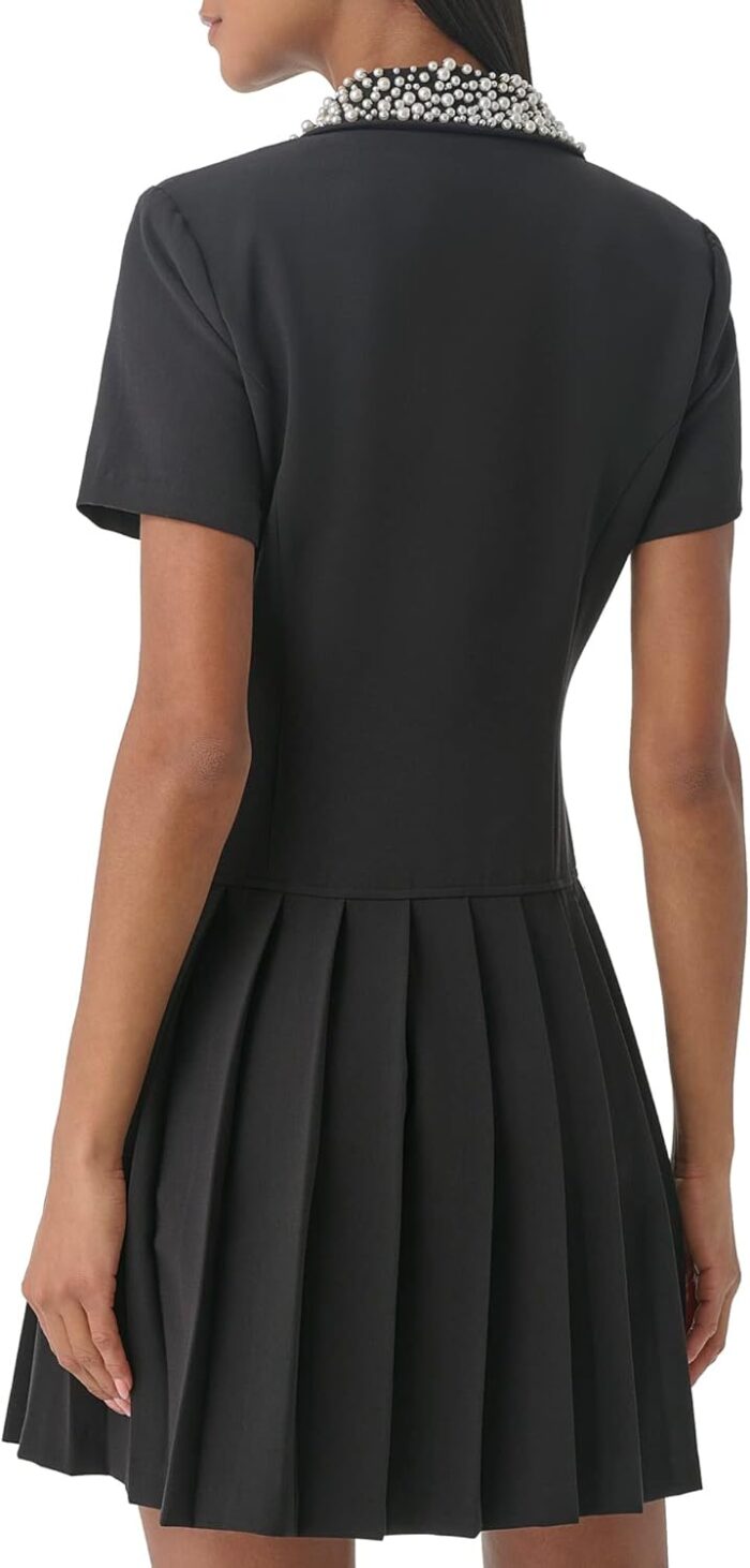 1747022686 karl lagerfeld paris womens pleated buttons pearl dress black 10.jpg