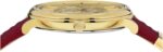 1747035487 versace v circle medusa collection luxury womens watch timepieces with a burgundy strap featuring a gold case and dial.jpg