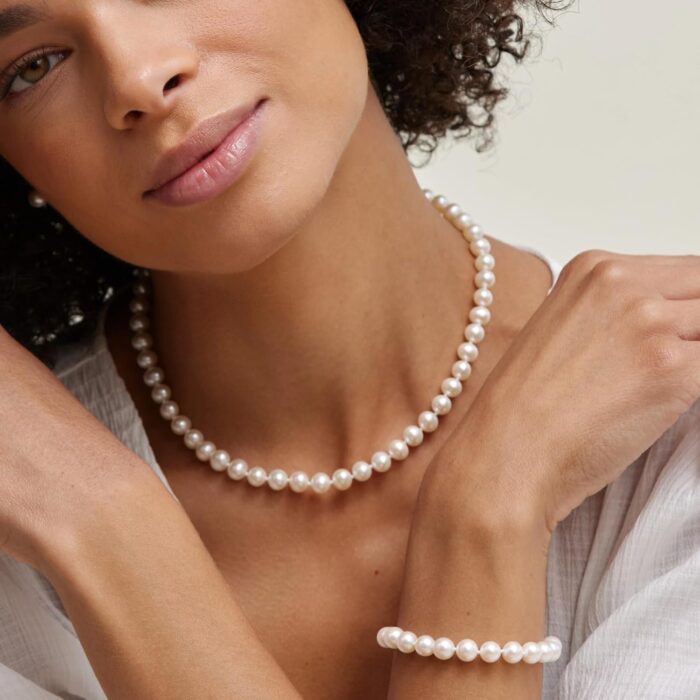 1747047718 the pearl source 14k gold aaa quality round genuine white japanese akoya saltwater cultured pearl necklace in 18 princess length for women pearl gifts for anniversary.jpg