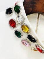 1747050158 2025 designer fashion womens luxury colorful diamond beading standing neck long sleeve dress.jpg