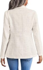 1747062344 2025 womens spring tweed blazer jacket plaid fully lined fashion business casual lapel elegant coat with pockets.jpg