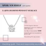 1747067409 la joya 1 carat diamond necklaces for women gh vssi lab grown solitaire diamond necklace pendants solid gold chain included variety of shapes to choose from.jpg