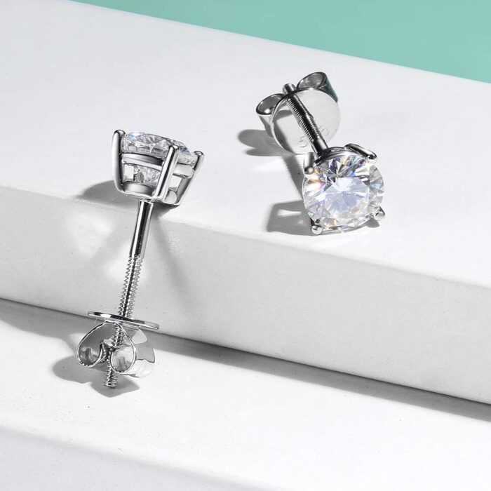 1747068542 fancime 14k solid white gold round 4 prong moissanite earrings simulated diamond d e color vvs clarity stud earrings for women girls fine jewelry gifts screw back.jpg