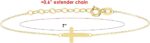 1747071094 14k solid gold cross bracelet for women or baby real solid gold sideways adjustable cross bracelet gold plated bracelet for women or teen religious christian baptism gift for her.jpg