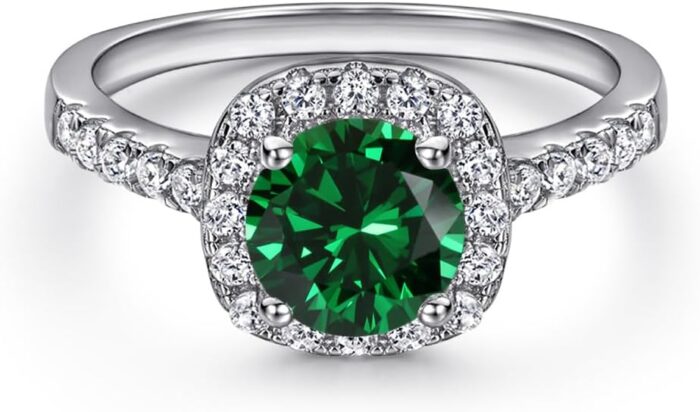 1747072288 14k gold emerald moissanite earrings necklace ring set womens three piece jewelry set luxury green gemstone jewelry for high end events.jpg