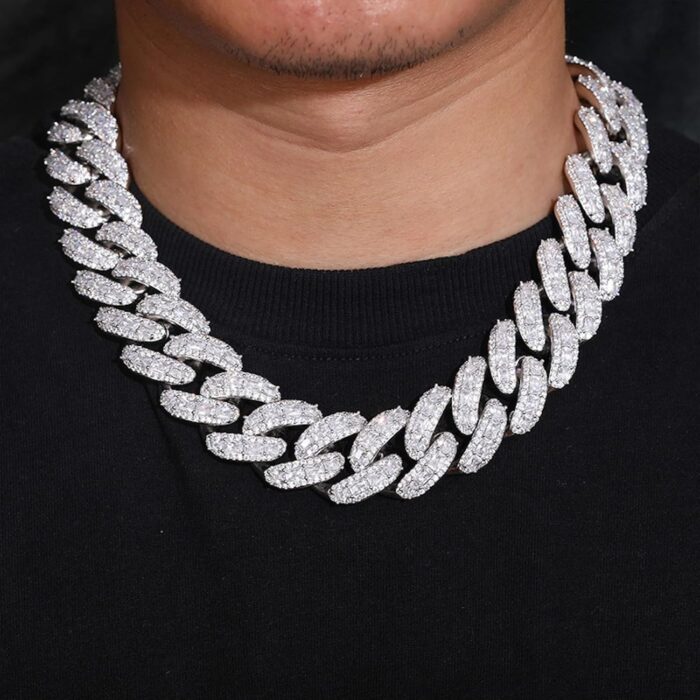 1747074806 icediamond 18k 25mm luxury brilliant baguette cz diamond bubble cuban chain necklace gold plated iced out micro pave 5a zirconia hip hop jewelry for men.jpg
