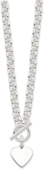 1747075931 jewelryweb sterling silver polished engravable heart tag heavy toggle necklace 6mm wide x 18 long designer heart necklace for women statement jewelry for mom.jpg