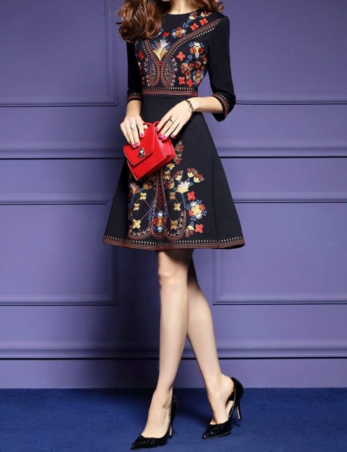 1747078896 lai meng five cats womens premium embroidered floral round neck cocktail elegant mini dress.jpg