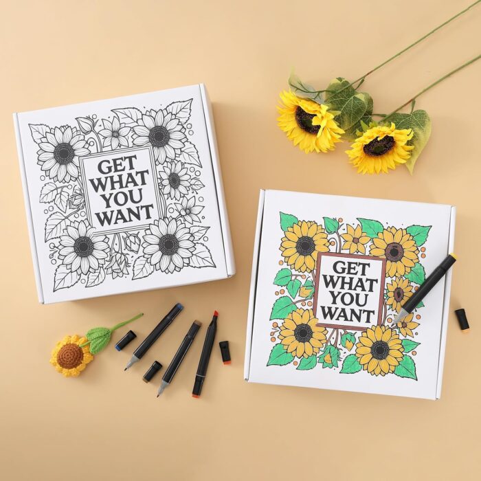 1747085593 birthday gifts for women get well soon gifts care package for women sympathy gift baskets with sunflower coffee mugsunflower pattern gift box to color as unique gift baskets for women.jpg