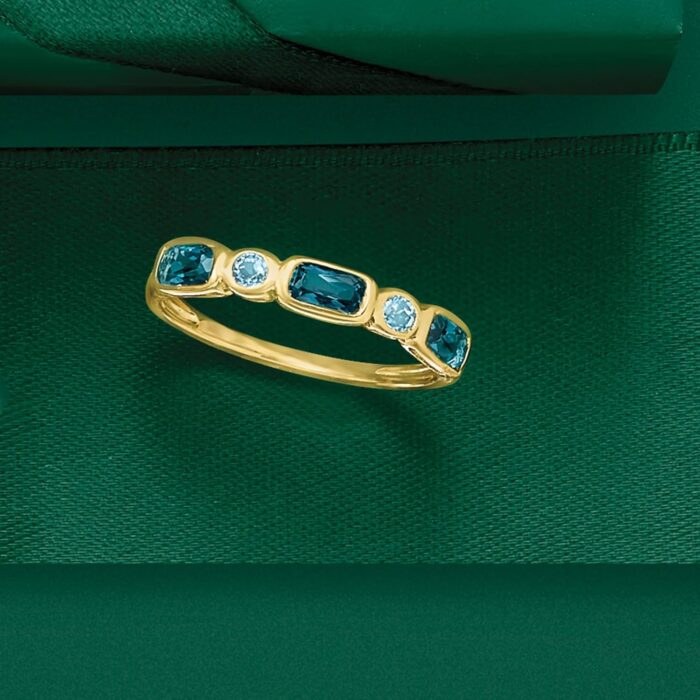 1747085834 ross simons 0.90 ct. t.w. london and sky blue topaz ring in 14kt yellow gold. size 6.jpg