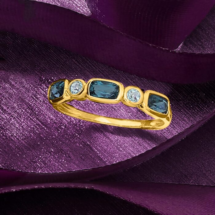 1747085835 ross simons 0.90 ct. t.w. london and sky blue topaz ring in 14kt yellow gold. size 6.jpg