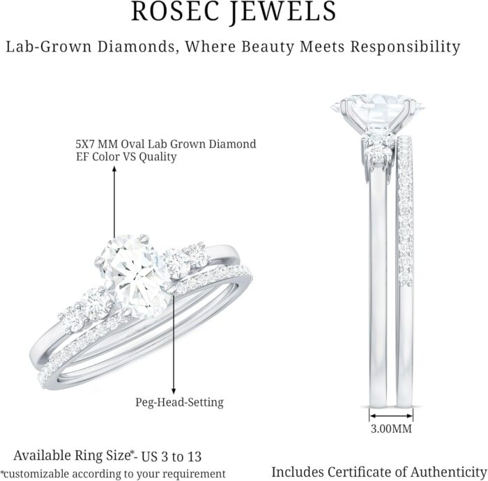 1747090816 certified lab grown diamond bridal ring set ef vs quality 5x7mm oval diamond engagement ring with wedding band ready to gift.jpg