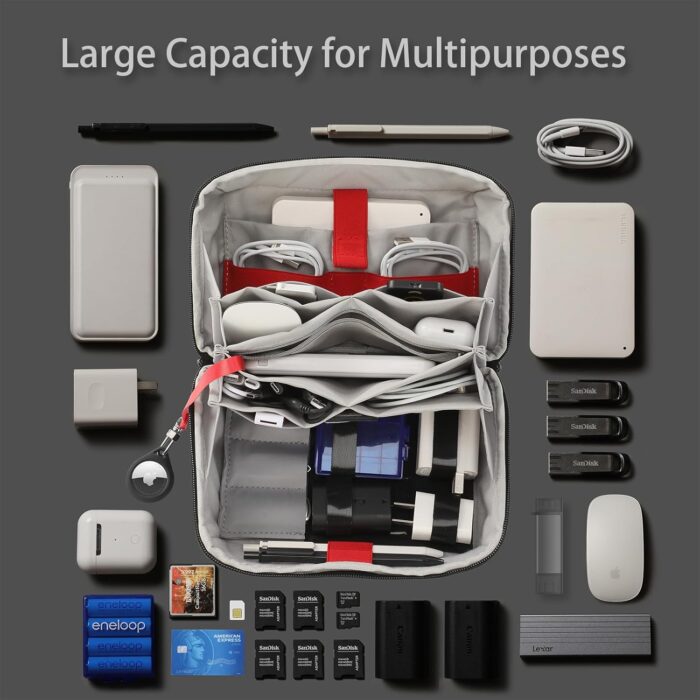 1747091178 vanfn electronics travel organizer storage bag accessory handle bag gadgets pouch usb cable travel friendly electronics organizer p.travel series.jpg