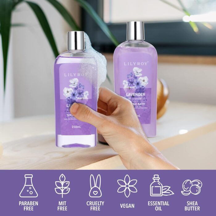 1747096619 mothers day gifts for mom 8 pcs lavender bath body gift set for women spa gift basket with bath bomb christmas birthday gifts self care pampering gifts for her all occasion holiday present.jpg