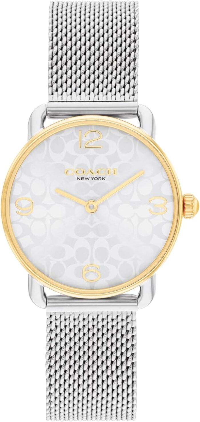 1747096740 coach elliot womens watch and jewelry gift set adjustable slider bracelet signature charm 2h quartz watch mesh bracelet 3atm water resistant designed for day or night 28mm.jpg