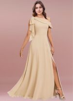 1747097258 one shoulder chiffon bridesmaid dresses for wedding with bow a line prom dress long slit formal evening party gown.jpg