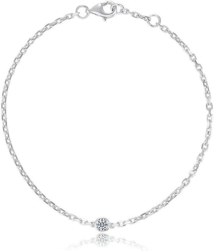1747098074 14k solid gold diamond solitaire station bracelets seriesdef vsvvslab grown diamondno fading no allergieslobster buckle.jpg