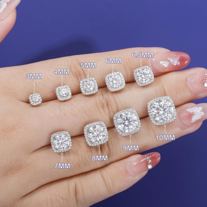 1747100536 moissanite square halo stud earrings screw back 0.2 8ct 3 10mm 18k whiteyellow gold plated 925 sterling silver moissanite earrings for women men.jpg