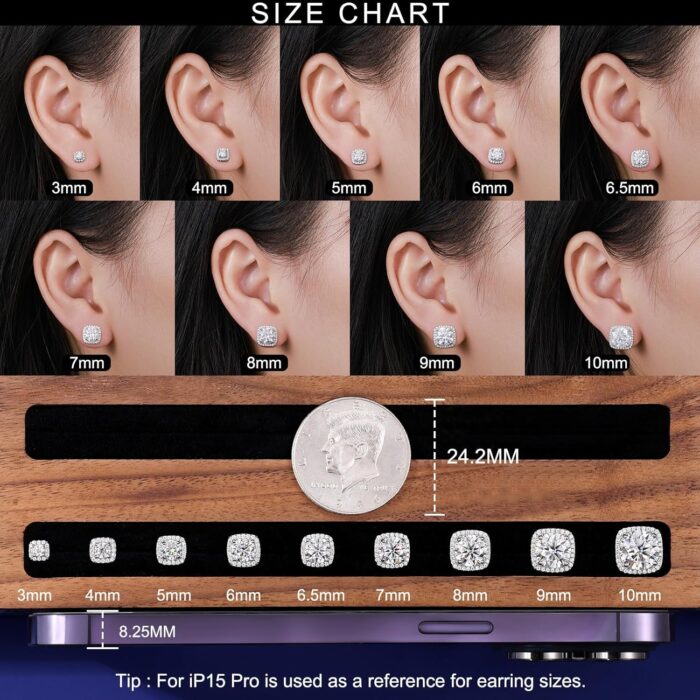 1747100538 moissanite square halo stud earrings screw back 0.2 8ct 3 10mm 18k whiteyellow gold plated 925 sterling silver moissanite earrings for women men.jpg