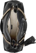 1747101383 gucci soho medium black double leather chain shoulder bag tote black gold new.jpg