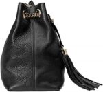 1747101384 gucci soho medium black double leather chain shoulder bag tote black gold new.jpg