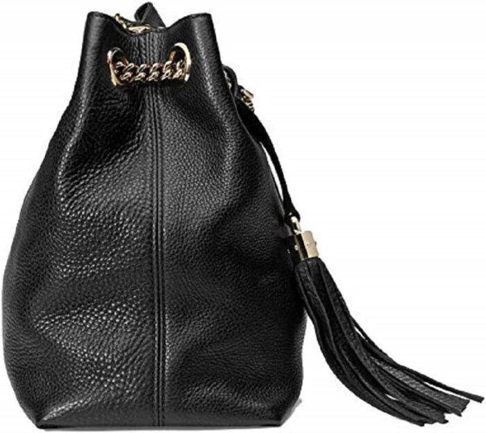 1747101384 gucci soho medium black double leather chain shoulder bag tote black gold new.jpg