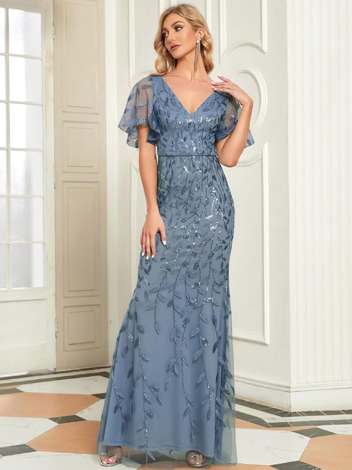 1747107018 ever pretty womens ruffles sleeves sequin embroidery evening mother of the bride dress 00692.jpg
