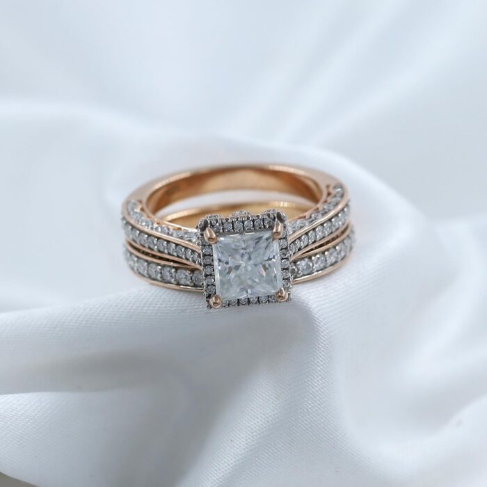 1747126144 2 cttw princess cut lab created moissanite halo bridal set engagement ring for women in 14k gold plated sterling silver vvs1 clarity 2cttw.jpg