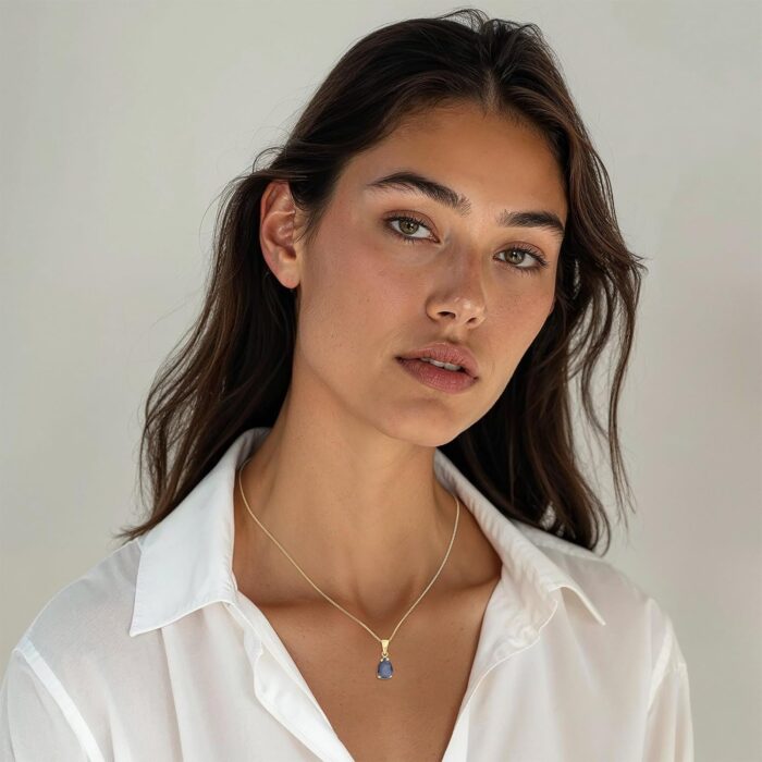 1747127471 14k gold labradorite necklace 14k solid yellow gold dainty teardrop shape pendant with thin 14k gold chain march birthstone 7x10mm teardrop gemstone handmade birthday gift for classy women.jpg