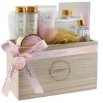 1747129598 mothers day bath gift set home spa gift basket with milky coconut vitamin e shea butter with shower gel bath salt crystals body scrub hand cream body oil bath pillow wooden crate more.jpg