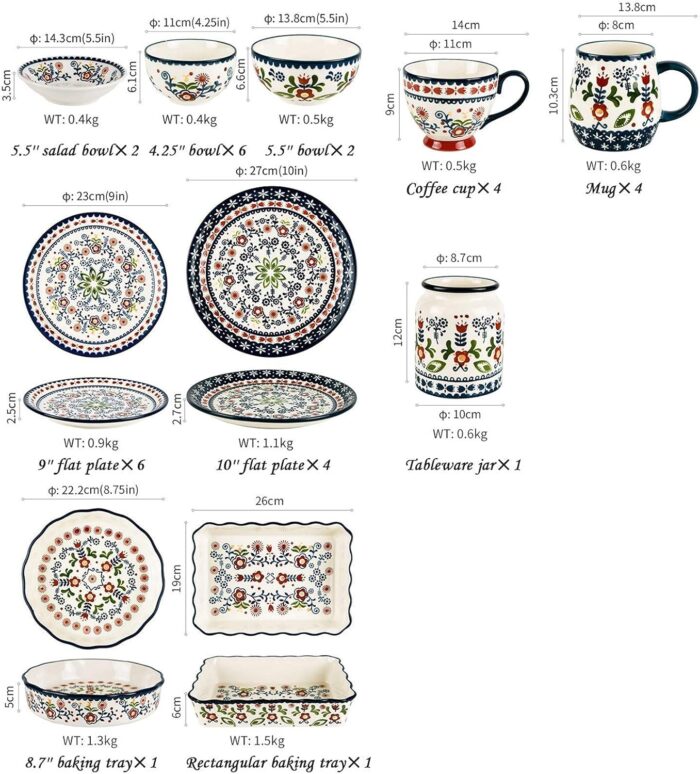 1747131244 temkin high end dinner setceramics dinnerware set ethnic print painting porcelain dinner set of 31 hand painted cereal bowl and steak plate set for wedding gifts.jpg