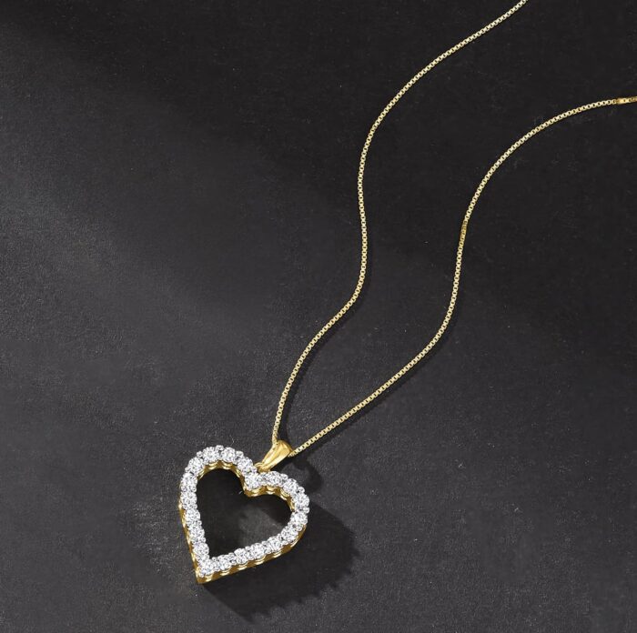 1747133525 ross simons 0.30 ct. t.w. diamond heart pendant necklace.jpg