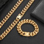 1747134855 solid 18k gold mens and womens bracelet miami cuban chain bracelet fashionable decoration valentines daybirthdaychristmas gift box.jpg