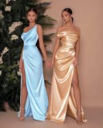 1747137639 ymsha one shoulder prom dresses with slit pleated satin mermaid formal evening dress yms248.jpg