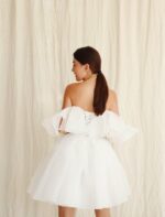 1747148684 short wedding dresses for bride 2025 ruffles puffy sleeve organza homecoming dress a line evening party gown for women.jpg