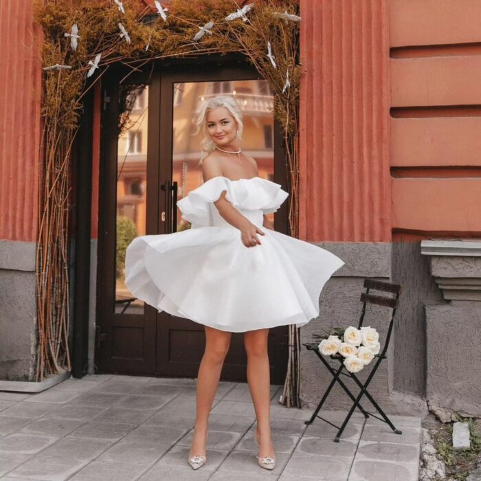 1747148688 short wedding dresses for bride 2025 ruffles puffy sleeve organza homecoming dress a line evening party gown for women.jpg