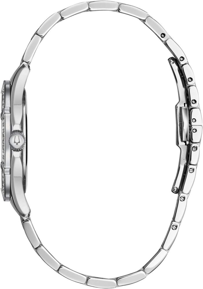 1747152189 bulova ladies classic stainless steel 3 hand quartz watch diamond dial and bezel with white mother of pearl dial style 96r233.jpg