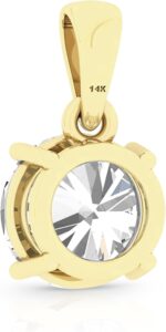 1747156043 14k solid white or yellow gold lab grown moissanite solitaire pendant necklace dangle bail round cushion oval cut pendant only or necklace fine jewelry luxury gift.jpg