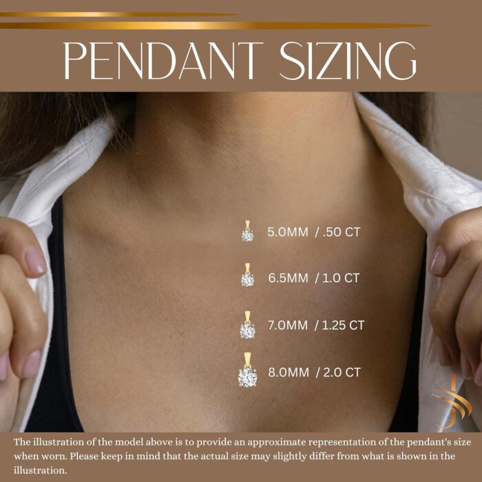 1747156044 14k solid white or yellow gold lab grown moissanite solitaire pendant necklace dangle bail round cushion oval cut pendant only or necklace fine jewelry luxury gift.jpg