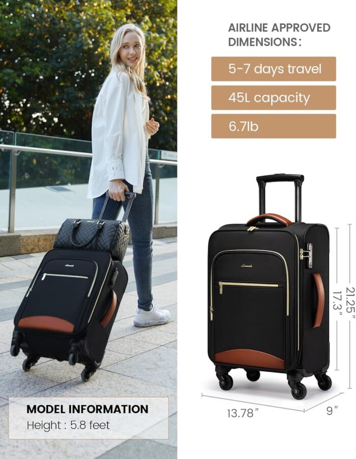 1747157519 lovevook luggage sets for women 5 piece softside carry on luggage set lightweight spinner suitcases with wheels with tsa lock water resistant large capacity suitcase set for travel.jpg