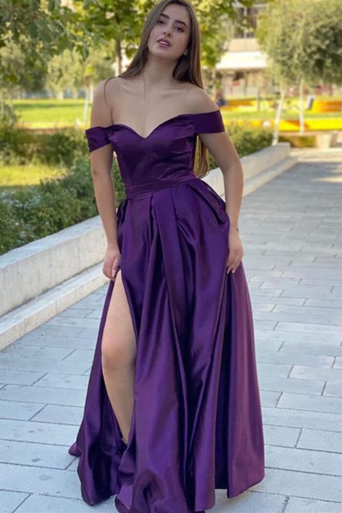 1747159939 clothfun off shoulder prom dresses long ball gowns satin formal dresses for women evening gowns with pockets.jpg