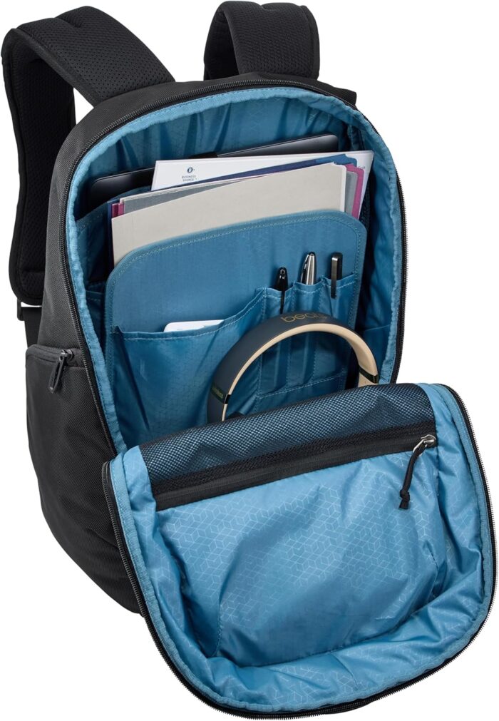1747161174 thule accent laptop backpack new fits macbook hardshell protective compartment quick access front pocket side zipper pocket 100 recycled fabric hidden back pocket.jpg