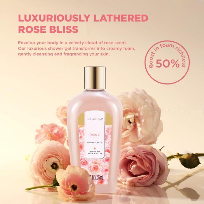 1747162982 spa luxetique spa baskets for women gift gift basket for women 15pcs rose spa sets spa kit includes bath oil bath salt bubble bath bath sets for women gift mothers gifts.jpg